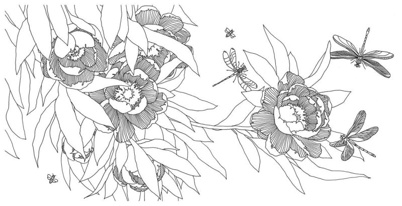 Трафареты цветов для батика