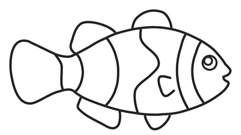 Трафарет "рыбки"