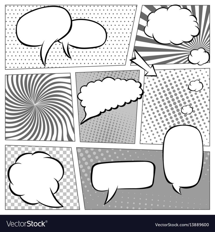 Рамки для комиксов горизонтальные