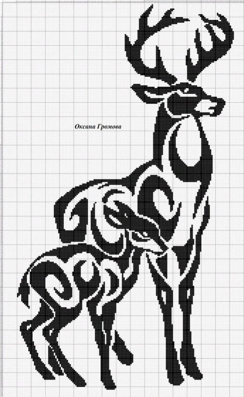 Олень стилизация