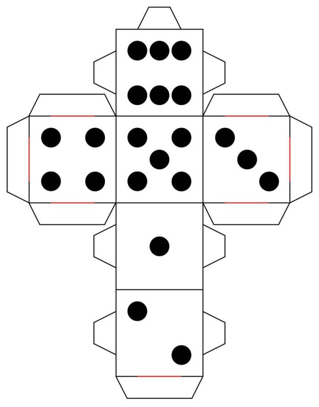 Развертка Куба из бумаги для склейки