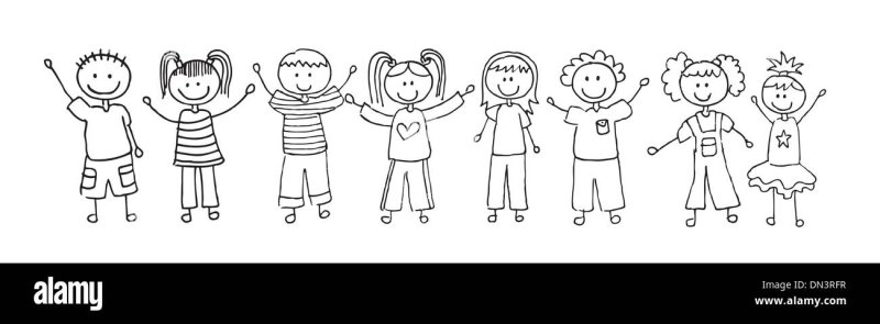 Рисунок человечки держатся за руки