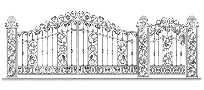Кованые ворота