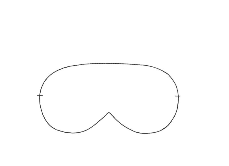 Трафарет маски для сна