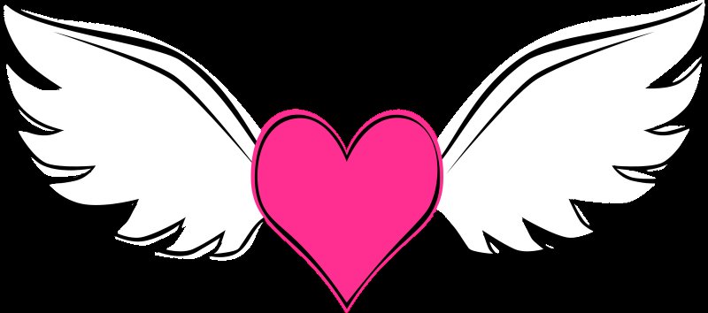 Сердечко с крыльями
