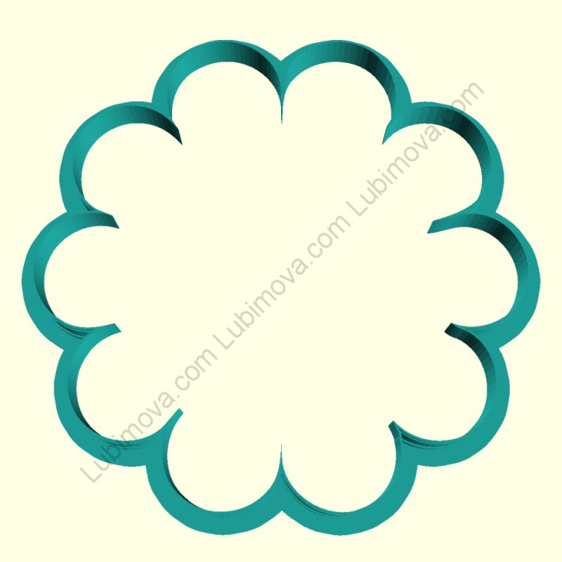 Пряник Ромашка трафарет