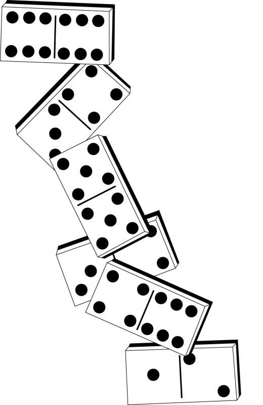 Домино раскраска