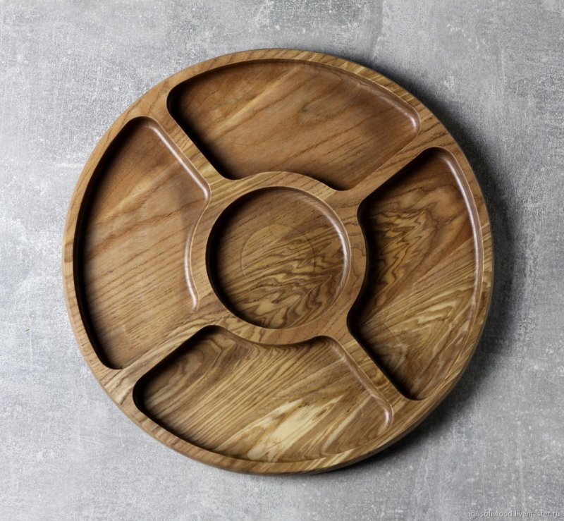 Менажница овальная деревянная