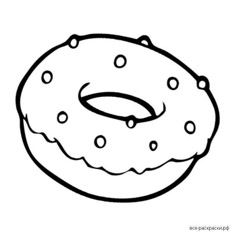 Разукрасить пончик