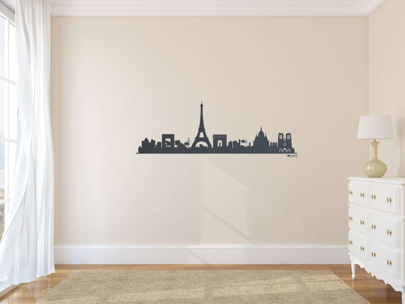 Трафарет для декора стен город