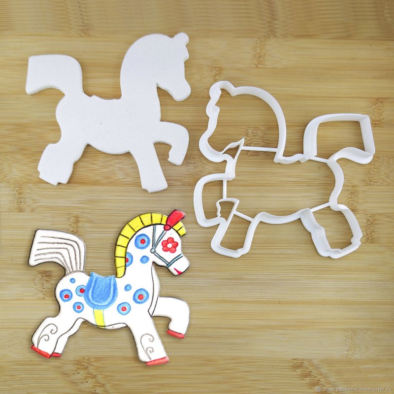 Вырубка для печенья лошадка