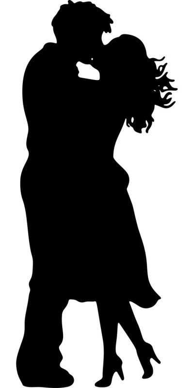 Силуэт мужчины и женщины