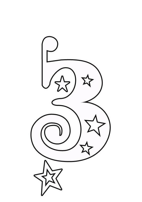 Красивые цифры трафарет