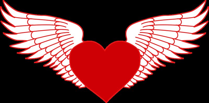 Сердечко с крылышками