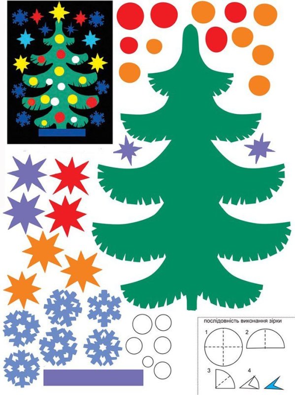 Заготовки для аппликаций новый год