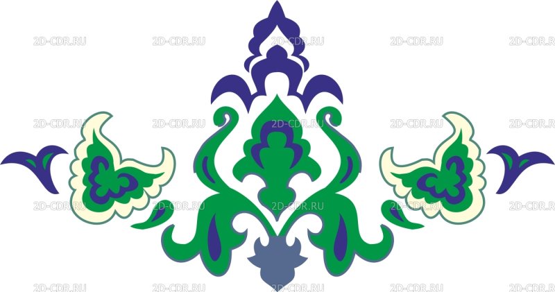 Татарский орнамент лист яфрак