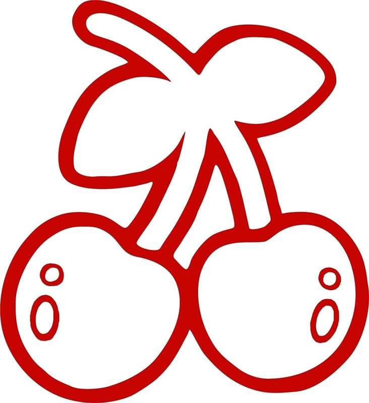 Трафарет Вишенки