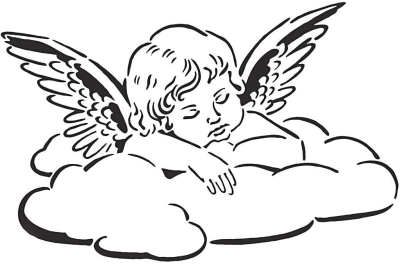 Ангелочек контур