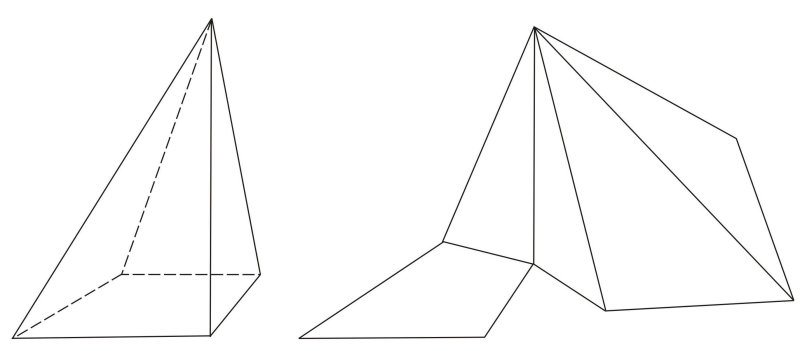 Шестиугольную наклонные пирамиды