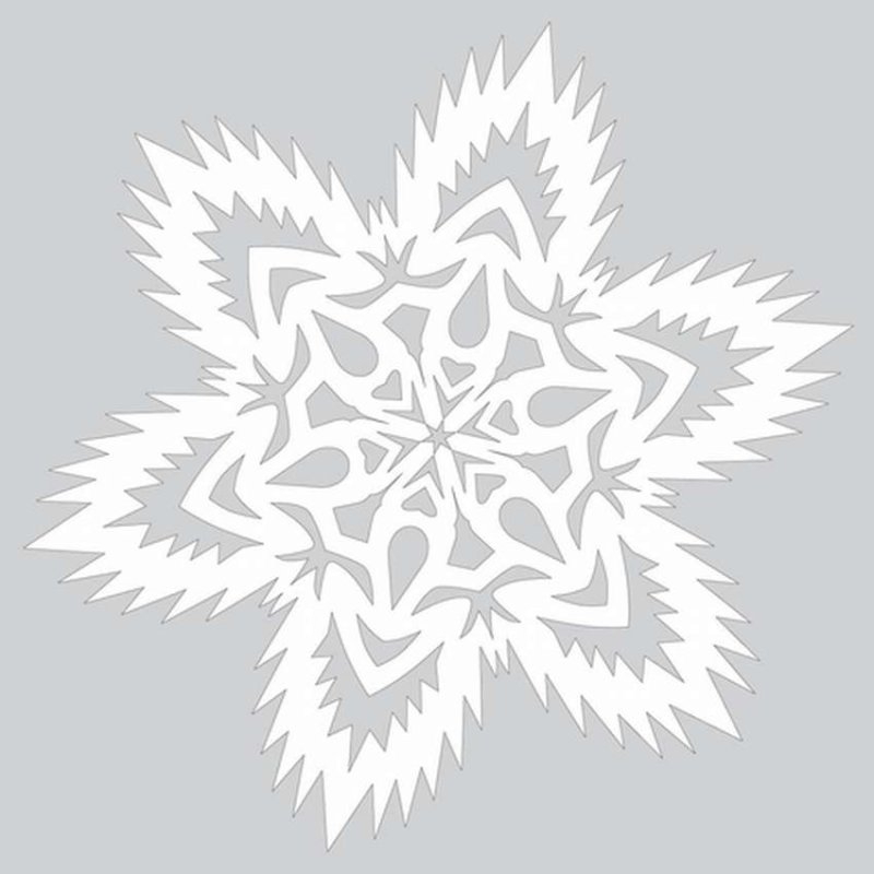 Вытынанки снежинки