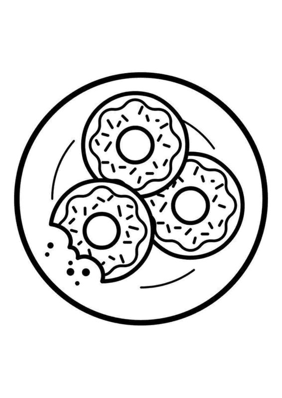 Раскраска еда