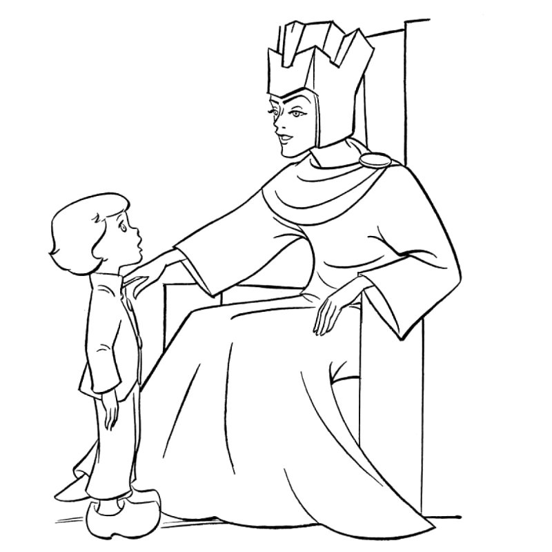 Андерсен Снежная Королева раскраска