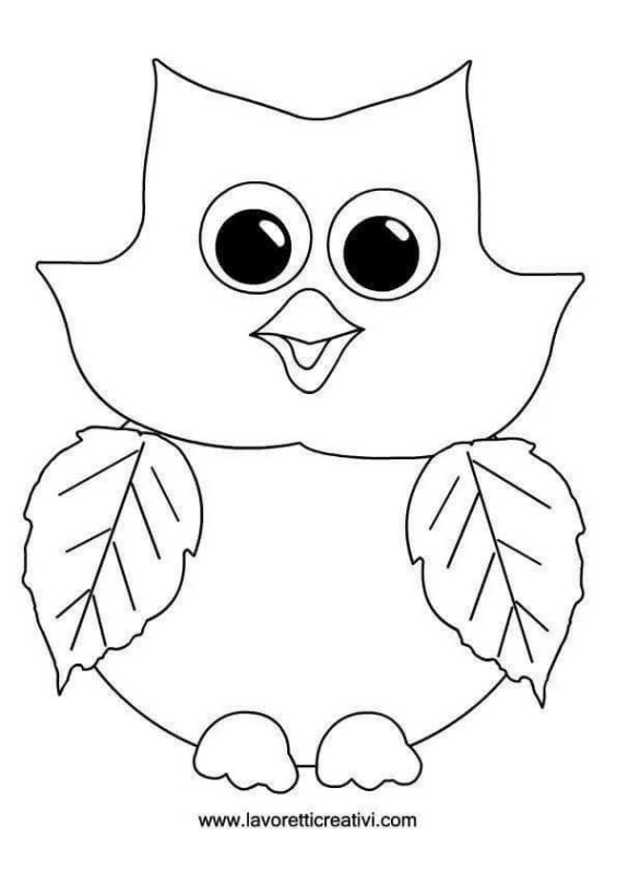 Раскраска Сова