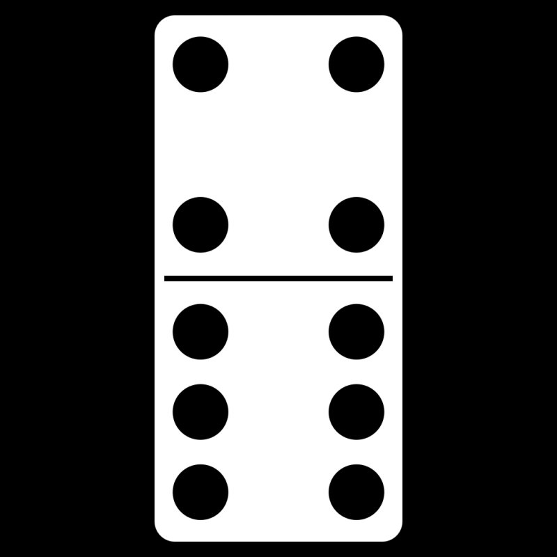 Домино с тремя точками