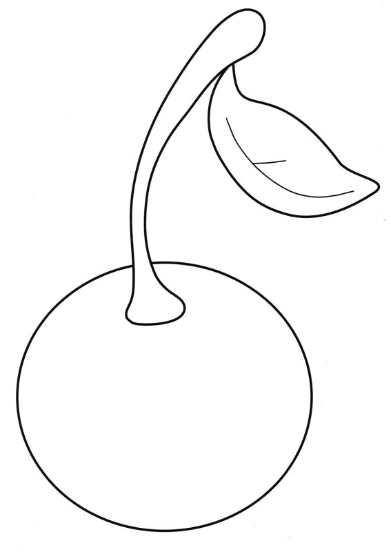 Вишня трафарет