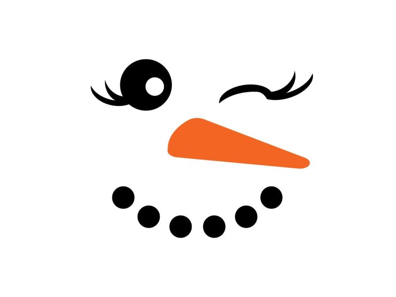 Глаза для снеговика