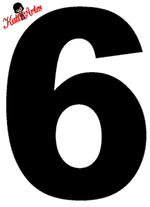 Цифра 6 трафарет для торта