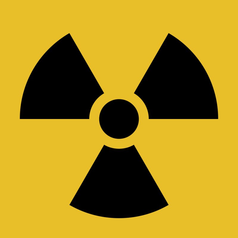 Знак радиационной опасности сталкер