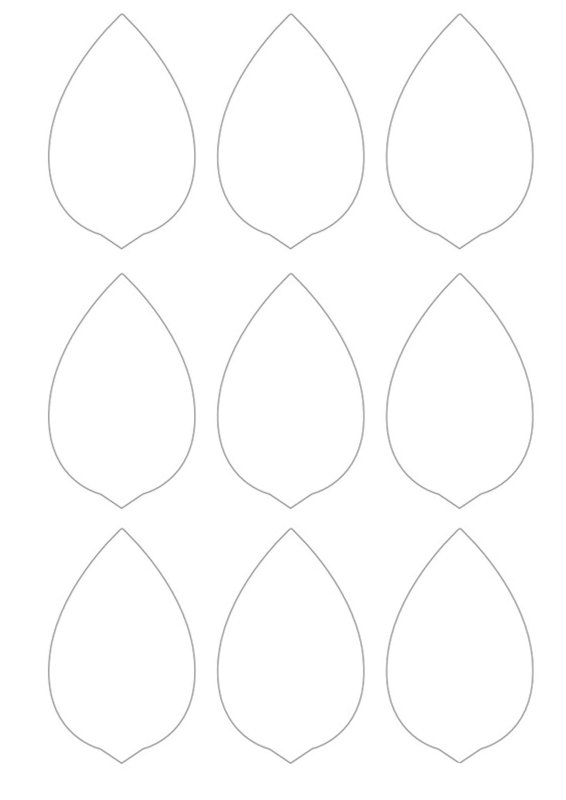 Лепесток тюльпана шаблон