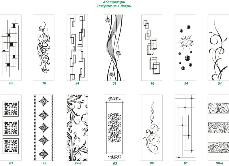 Узоры на двери