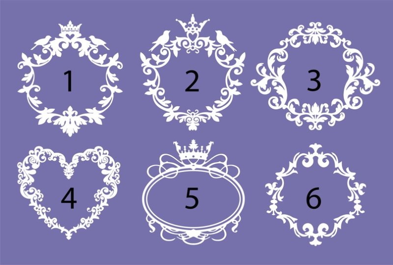 Рамка для инициалов на свадьбу