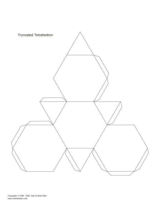 Усеченный додекаэдр развертка