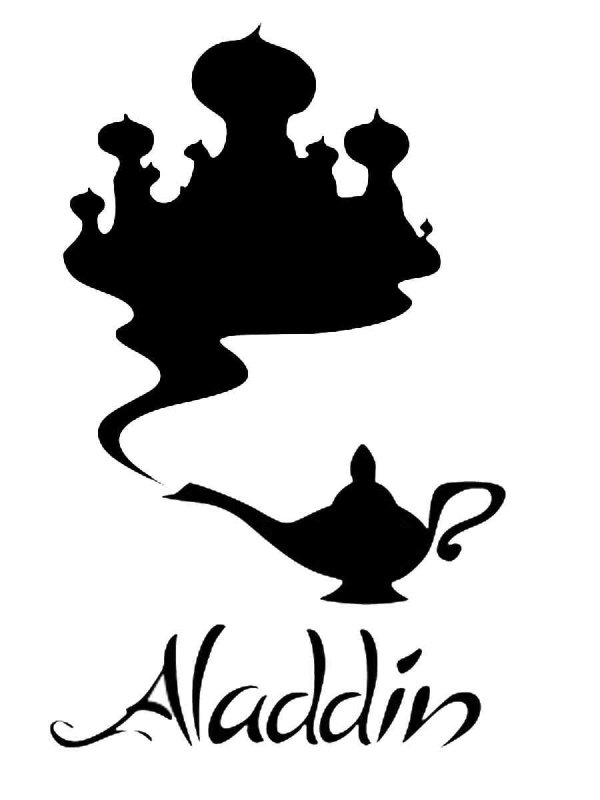 Алладин трафарет