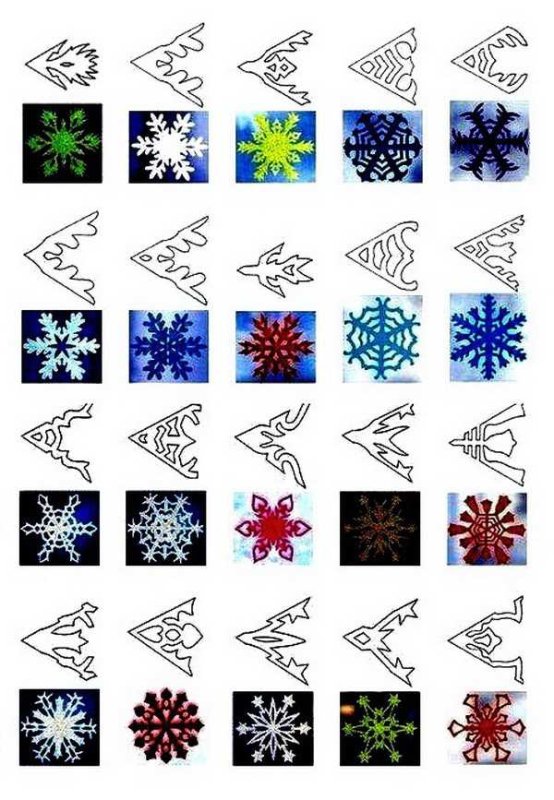 Красивые формы для снежинок
