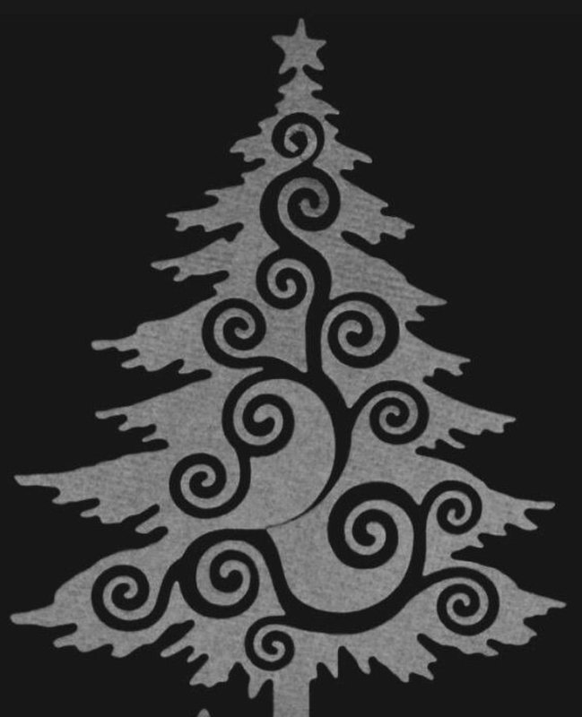 Вытынанка елка