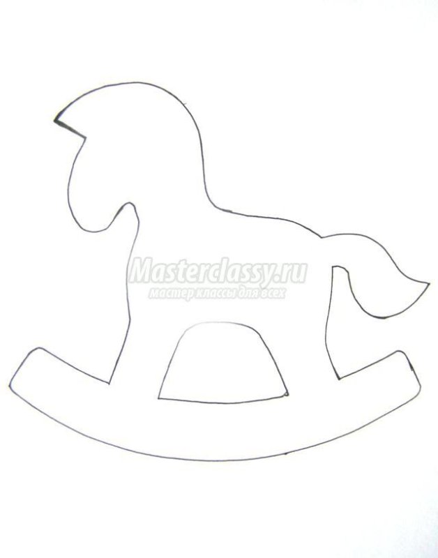 Лошадка качалка макет