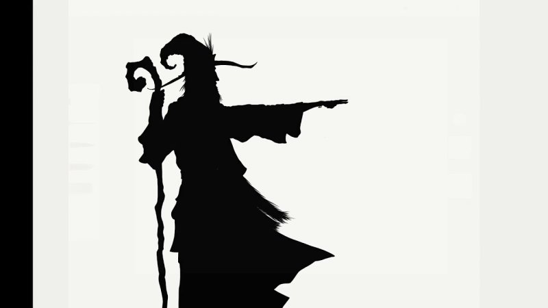 Силуэт волшебника