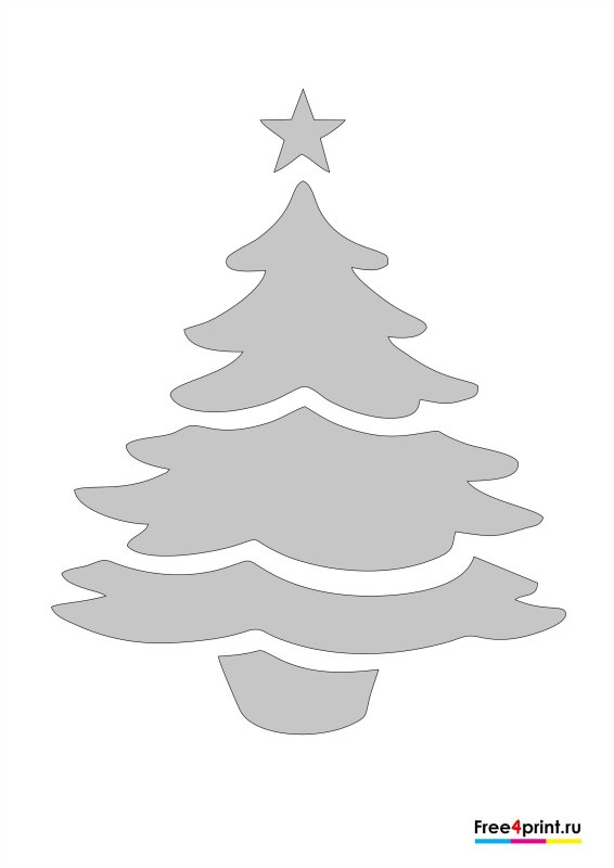 Трафарет "елка"