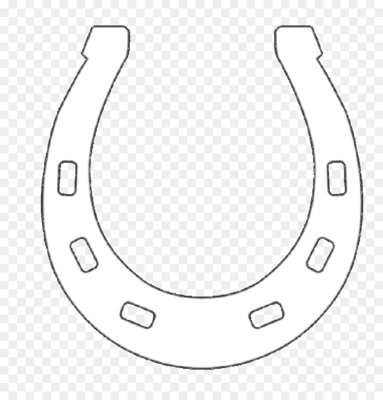 Подкова трафарет