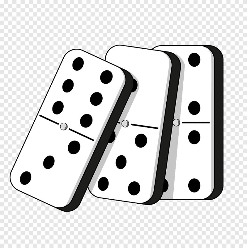 Домино на белом фоне