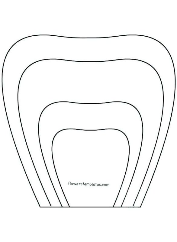 Лекало больших цветов