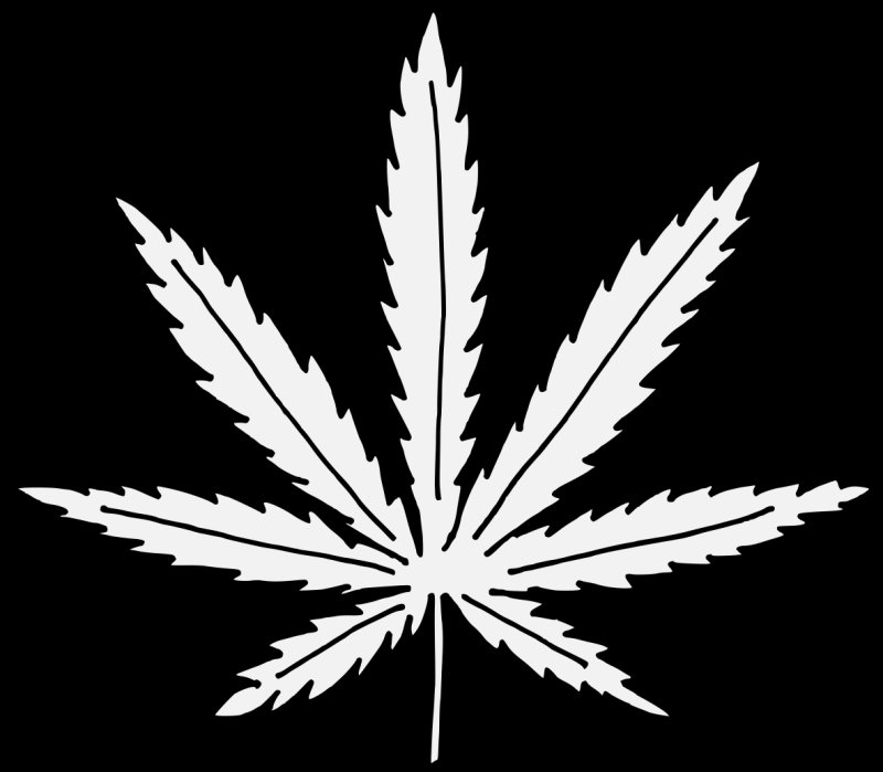 Конопля трафарет