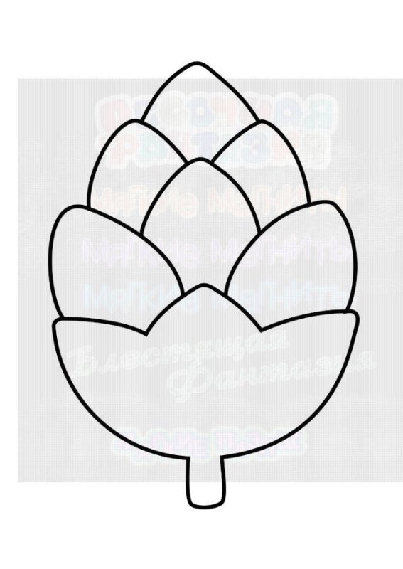 Шаблон шишки