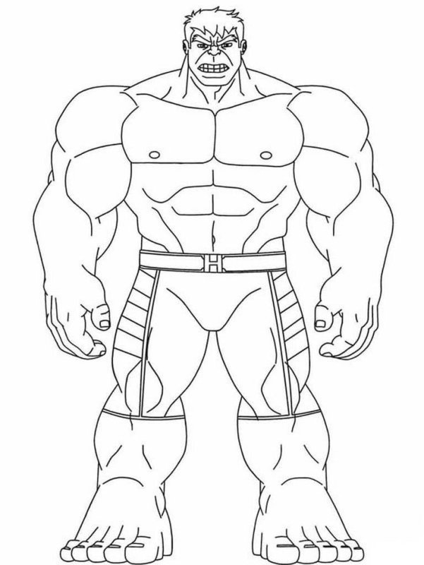 Герои Марвел раскраска Халк