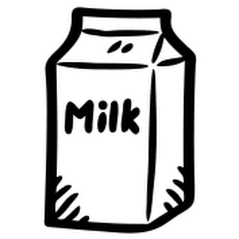 Молоко раскраска для детей