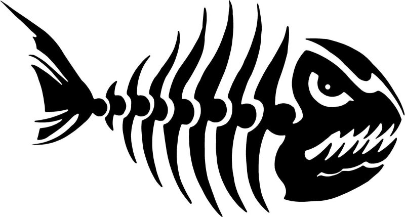 Скелет рыбки